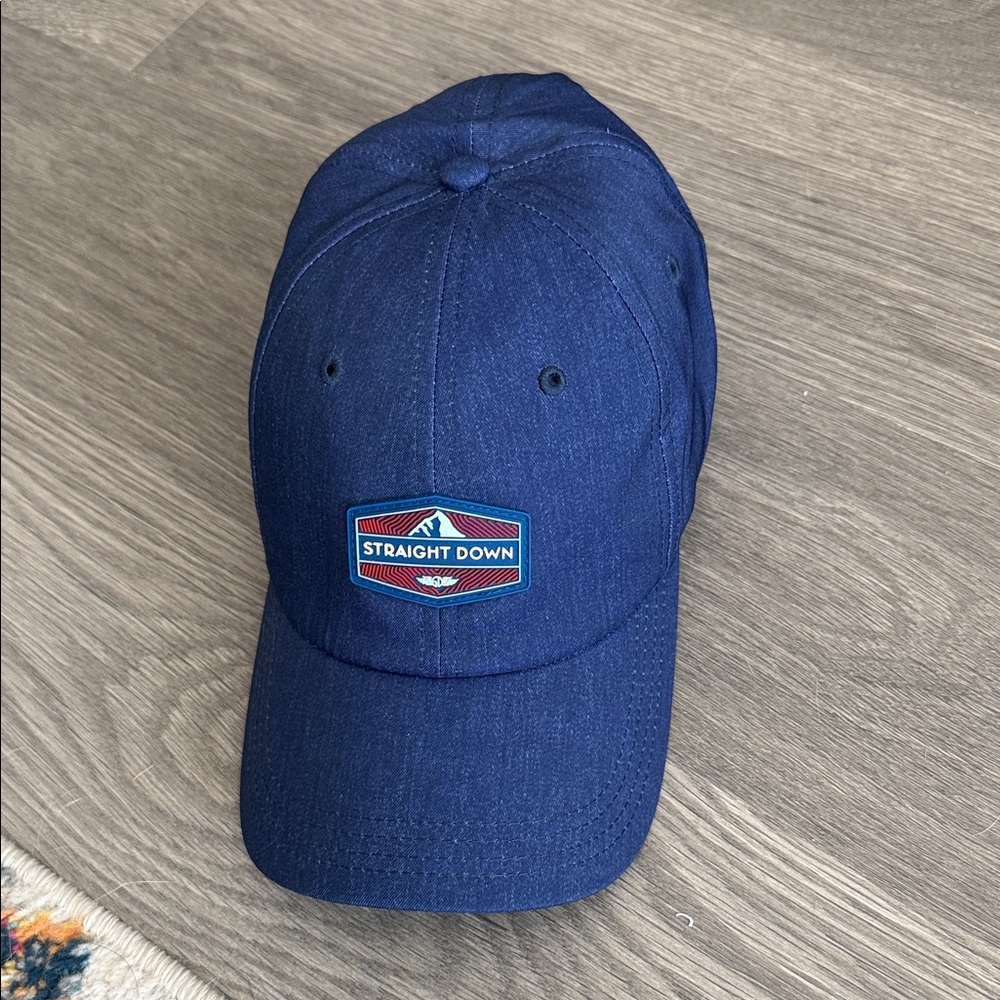 Straight Down Navy Casual Cap